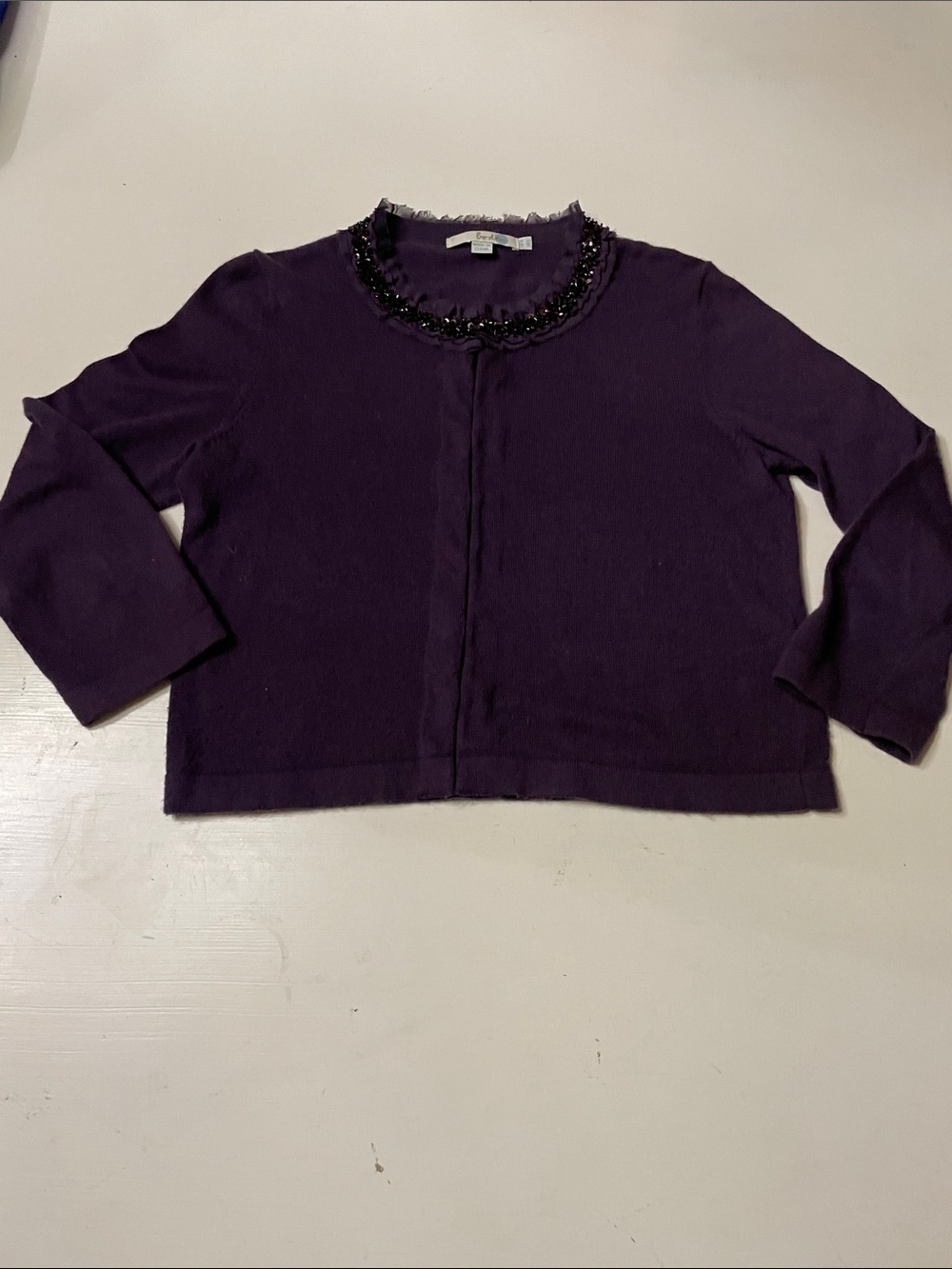Boden purple cardigan size 6